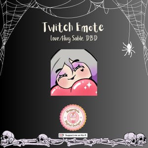 Heart / Hug Sable Twitch Emote