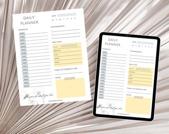 Daily Planner | Printable | Digital Template