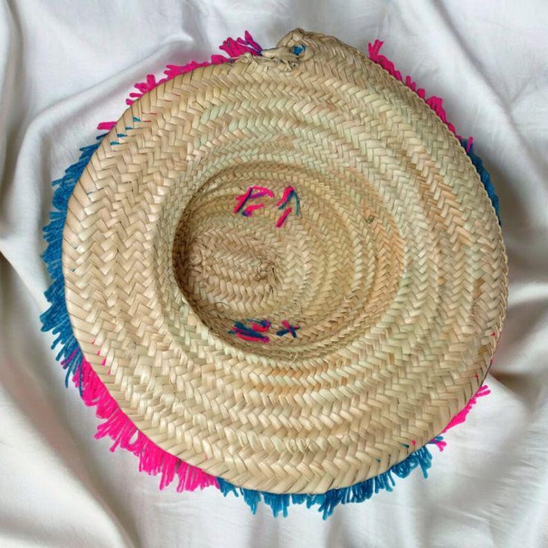 Berber Moroccan Straw Hats, Summer Hat, Moroccan Sun Hat, Beach Hat