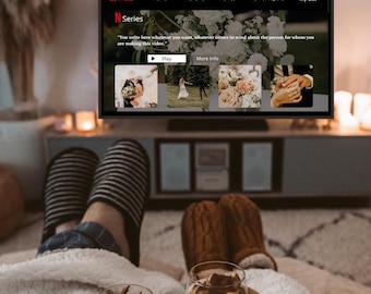 Netflix Video Template | Editable Canva Slideshow | Personalized Gift for Couples, Friends & Family | Unique Digital Download