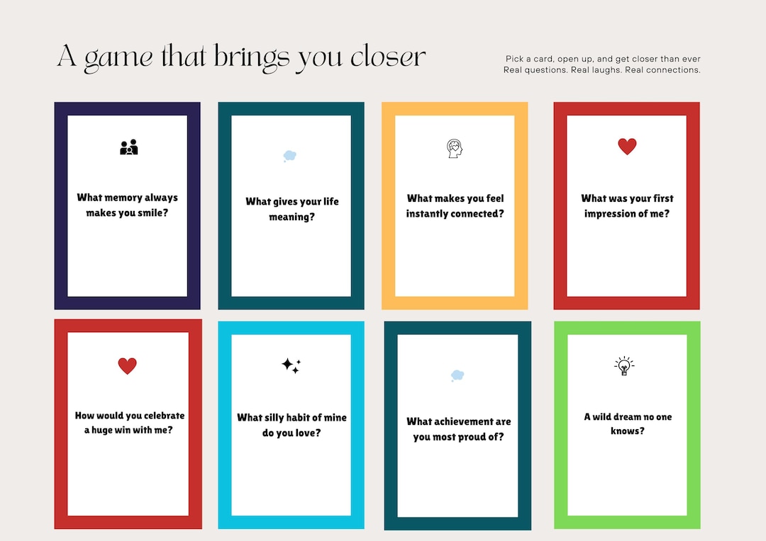 DEEPER TALK – 300 Digital Conversation Cards,deep Questions Game for ...