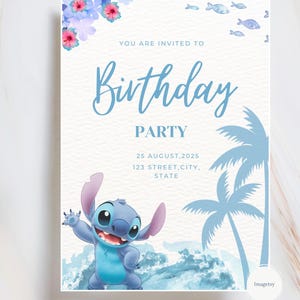 Invitation de fête d'anniversaire de point, invitation d'anniversaire, modèle d'invitation pour enfants, invitation de baby shower ou d'anniversaire, invitation numérique modifiable