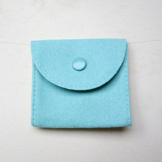 Custom PU Envelope Jewelry Pouch Bag With Embossed Logo Fashion Faux Leather Envelope Pouch With Button