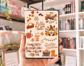Fall Sweater Weather Printable Kindle Insert, Autumn Kindle Case, Paperwhite Sticker, Halloween Kindle Decor, Kindle Colorsoft, Kindle Oasis