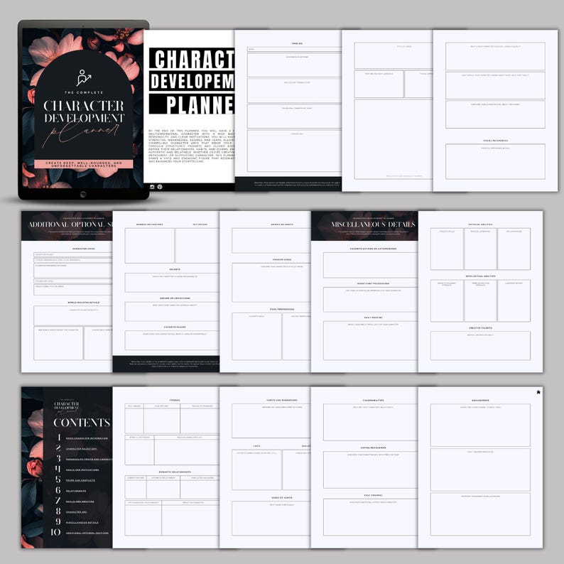 Character Arc Development, Writing Journal for Writers, Character ...