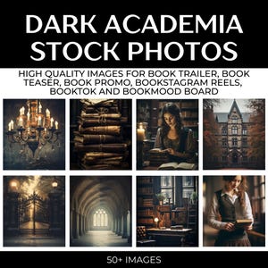 Dark Academia Visuals For Bookstagram, Aesthetic Stock Images For Writer, Gothic Stock Graphics For Author, Book Teaser, Book Promo Trailer