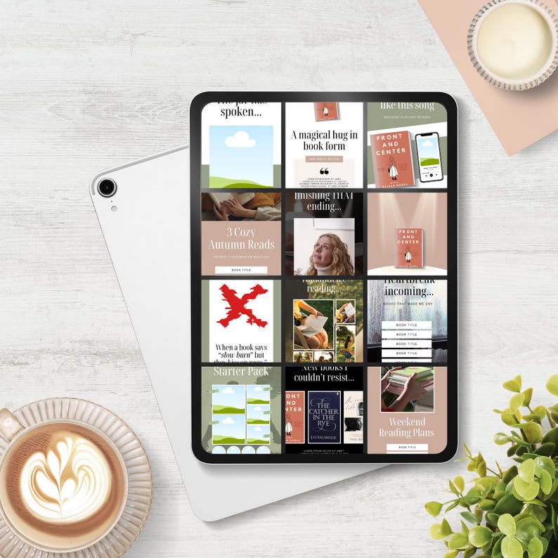Booktok Video Posts, Bookstagram Reels, Book Club Social Media, Reels For Book Lovers, Editable template For Book Reviews, Book Recs image 9