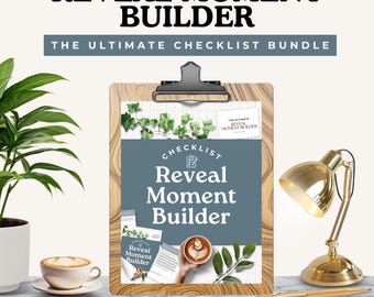 Werkblad plottwistplanning, checklist mysterieroman onthullen, Crime Reveal Builder, detectiveverhaal schrijven, Whodunnit Reveal-gids