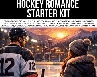 Feldhockey Liebesgeschichte, Sport Romanze Geschichte Starter Kit, Schreibauffordernder, Geschichten Planer, langsam verbrennende würzige Romanze, Belletrischer Roman Planer