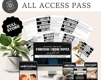 All Access Pass, lebenslanger Zugriff, Whole Shop Bundle, Romanschreiben, Fiction-Schreiben, vollständiger Store-Download, vollständige Dropbox-Library