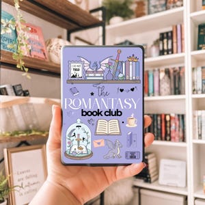 Romantasy Book Club Kindle Insert, Fantasy Romance Kindle Sticker, Book Accessy, Gifts for Kindle Readers, Book Dragon, Kindle Decor