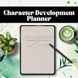 Character development planner, Character creation workbook, Character building, Character profile template, Character backstory