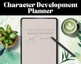 Character development planner, Character creation workbook, Character building, Character profile template, Character backstory