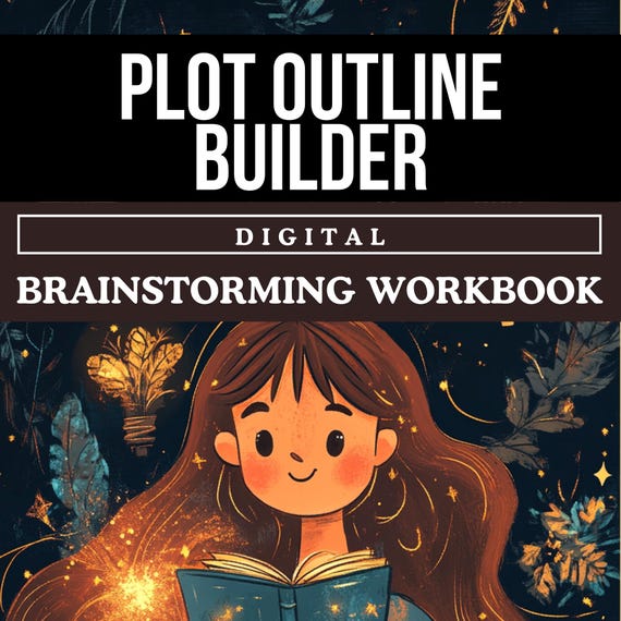 Plot Brainstorming Workbook, Plot Outline Novel, Plot Development, Character Profiles Development, Goodnotes Digital Novel Writing Planner