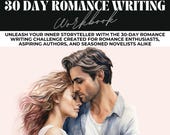 30 Day Romance Writing Challenge, Novel Writing Planner, Writing Exercise, Creative Writing, Romance Book Tropes, Daily Writing Prompts