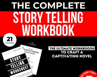 Novel Writing Worksheets, Storytelling Novel Planner, Plot Outline, Story Organizer For Writers, Storytelling Prompts, Character Building