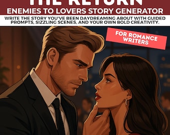 enemies to lovers workbook for beginners, billionaire romance writing prompt, romance writing guide, Story planner, steamy romance writing