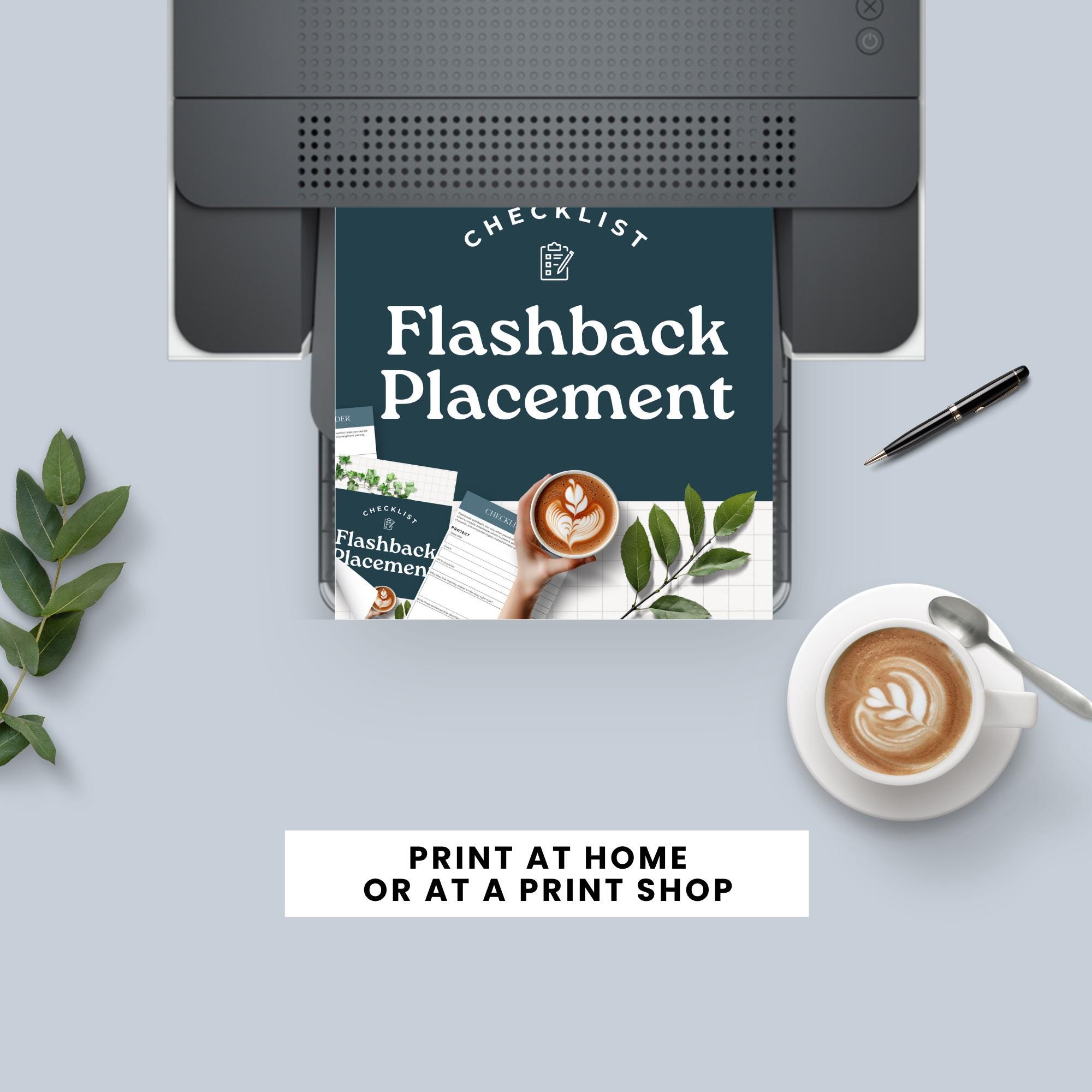 Flashback Placement Checklist, Novel Planner, Flashback Writing Guide ...