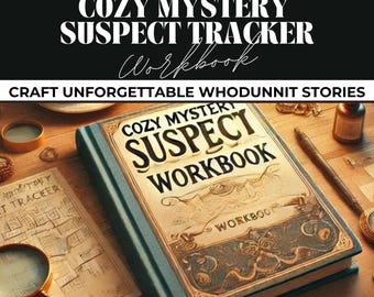 Red Herring Tracker für Schriftsteller, gemütliches Arbeitsbuch für mysteriöse Verdächtige, Auftragsmord, Detektivgeschichte, Mystery WhodUnit-Schreibanleitung