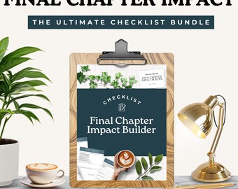 Checklist laatste hoofdstuk, scèneplanner verhaal einde, werkblad verhaalresolutie, afsluitend hoofdstuk, einde romantiek, laatste mysterie onthulling
