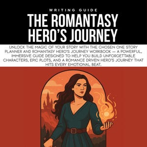 chosen one story planner, romantasy writing, hero’s journey workbook, plot outline, character arc, worldbuilding, epic fantasy writing
