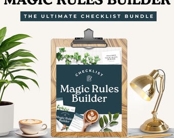 Magie Regeln Checkliste, Fantasy Magic System Ersteller, Weltenbau Arbeitsblatt, Magie Regeln Ersteller, Fantasy Roman Planer
