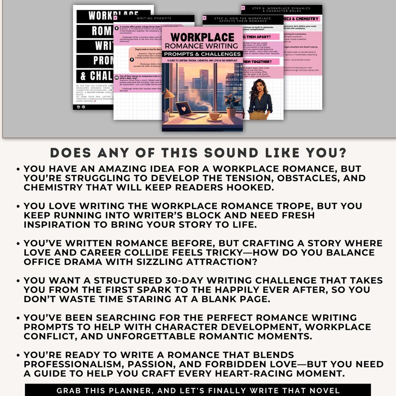 Office Romance Writing Prompts, Workplace Romance Trope, Story Starters ...