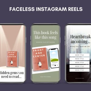 Booktok Video Posts, Bookstagram Reels, Book Club Social Media, Reels For Book Lovers, Editable template For Book Reviews, Book Recs image 3