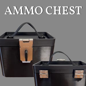 AMMO STORAGE Chest | Made in USA | Durable | Lightweight | Heavy-Duty | Stackable | 1000 Round Capacity | Hand-Made | Lockable | Ergonomic