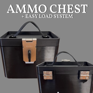 Handmade Ammo Chest with Easy Load System: Stackable 1000 Round Storage