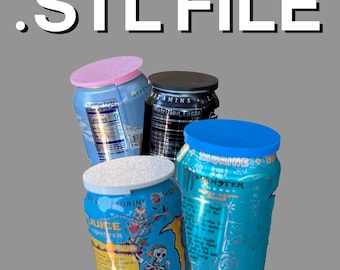 Archivo STL digital - Funda reutilizable para latas: Protector de bebidas apto para alimentos, se adapta a la mayoría de las latas (paquete de 4)