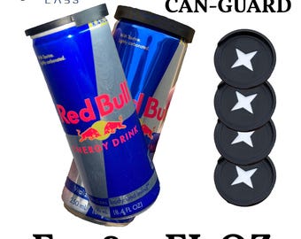 Redbull Can Covers: 4-Pack Food Safe Protectors (8.4 fl oz)