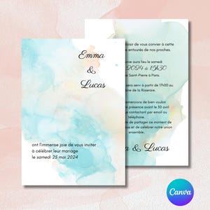 Faire-part mariage | Faire-part baptême | Faire-part invitation | faire-part personnalisable | carton d'invitation