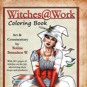 WitchesWork coloring book by Bobbie Berendson W with Witches at Work image 1