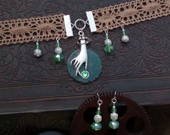 The Delicate Gear Handcrafted Necklace and Earring Set