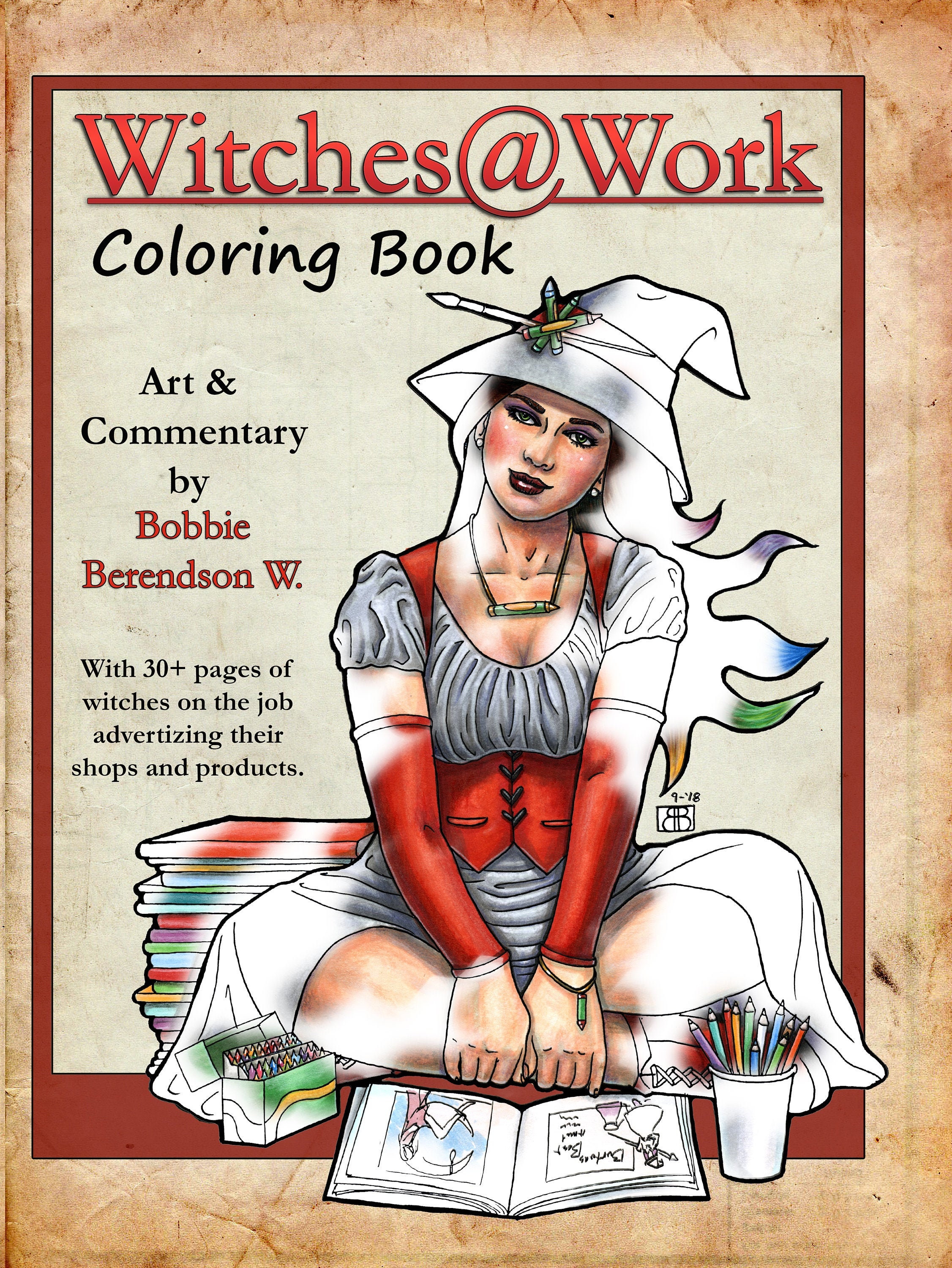 Download Witcheswork Coloring Book By Bobbie Berendson W With Witches Etsy