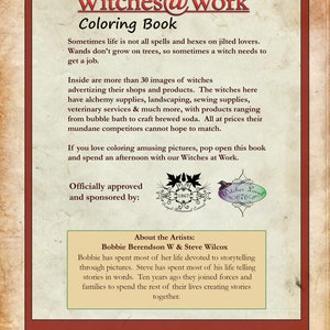 WitchesWork coloring book by Bobbie Berendson W with Witches at Work image 2