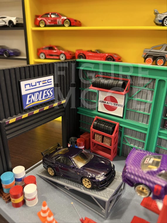 12 Mini Outils De Garage En Résine - Décoration Maquette 1/64 - Accessoire Diorama Et DIY