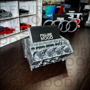 V8 Engine Business Card Holder: Power, Design  and Functionality in One  Unique Desk Organizer Car Enthusiasts Professionals Gift Automotive