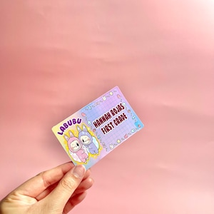 school labels labubu theme