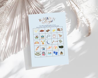 Ramadan Bingo for Kids – Muslim Activities Printable (Digital Download)