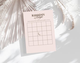 Ramadan Bingo – Minimalist Intention Tracker (Digital Nedladdning)