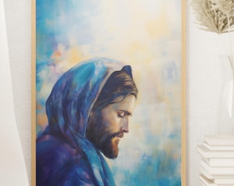 Jesus Christ Art Print: Calming Religious Home Decor