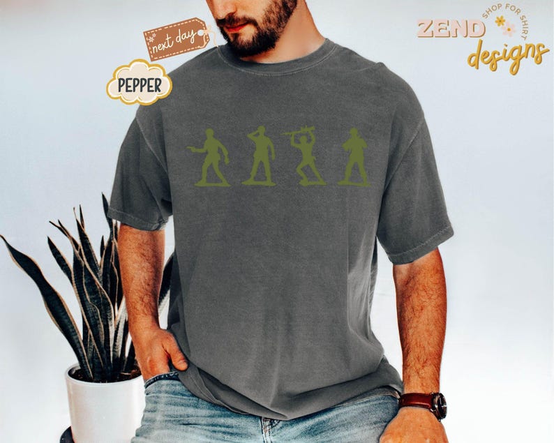 Camiseta Comfort Colors® de Toy Story del Ejército, Camisetas de Toy Story, Camiseta de Soldados del Ejército de Juguete, Camiseta Divertida de Toy Story, Camiseta de Hollywood Studios imagen 3