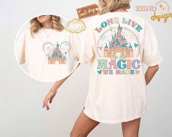 Camiseta Disney Long Live All The Magic We Made, Camiseta Comfort Colors Magic Kingdom, Camiseta Disney Princesses Castle, Camiseta Disney Trip, Disneyland