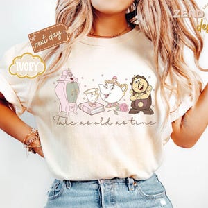 Comfort Colors® Vintage Tale As Old As Time Shirt, Disney Princess Shirt, Beauty and The Beast Disney Shirt, Gift for Her, Disney Woman Gift