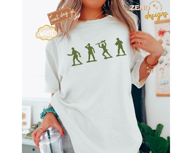 Camiseta Comfort Colors® de Toy Story del Ejército, Camisetas de Toy Story, Camiseta de Soldados del Ejército de Juguete, Camiseta Divertida de Toy Story, Camiseta de Hollywood Studios imagen 4