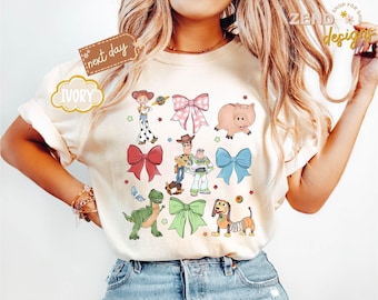 Comfort Colors® Toy Story Coquette Bow Shirt, Disney Toy Story Shirt, Disney Friends T-Shirt, Girls Jessie Shirt, Disney Gift