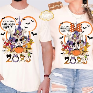 Comfort Colors® Disney Halloween 2025 Shirt, Not So Scary Halloween Shirt, Disney Family Halloween Shirts, Disney Trip Shirt, Halloween Gift