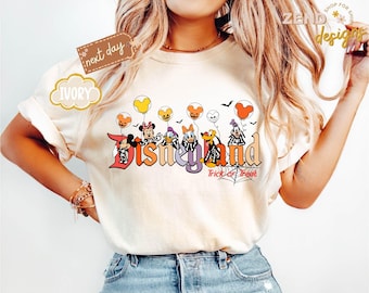 Camiseta de Halloween de Disneyland Comfort Colors®, camiseta de Mickey de Disneyland, camiseta de Halloween de Mickey y sus amigos, camiseta de vacaciones de Halloween de Disneyland